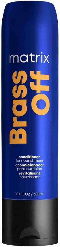 Matrix Brass Off conditioner - neutraliseert warme ondertonen in bruin haar - 300 ml