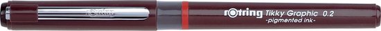 Rotring Tikky Graphic fineliner - 0,2 mm - Zwart