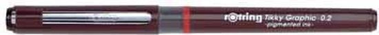 Rotring Tikky Graphic fineliner - 0,2 mm - Zwart