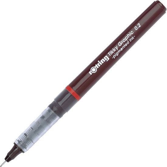 Rotring Tikky Graphic fineliner - 0,2 mm - Zwart
