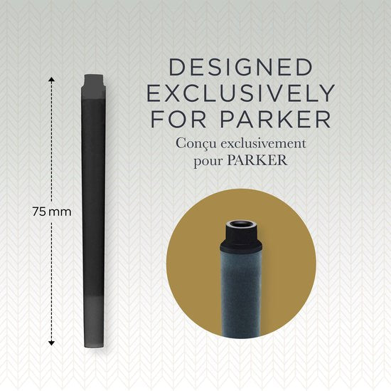 Parker vulpenpatronen - Quink - zwart - 5 stuks