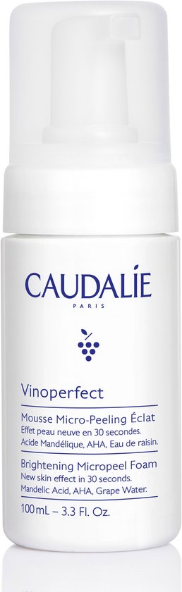 Caudalie Vinoperfect gezichtsscrub - micro-peeling mousse met AHA - 100 ml