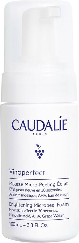 Caudalie Vinoperfect gezichtsscrub - micro-peeling mousse met AHA - 100 ml