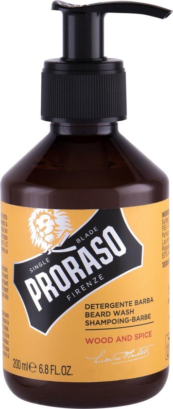 Proraso Wood and Spice baardshampoo - 200 ml