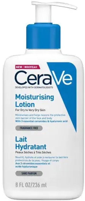 CeraVe hydraterende melk - droge tot zeer droge huid - 3 ceramiden hyaluronzuur - 236 ml