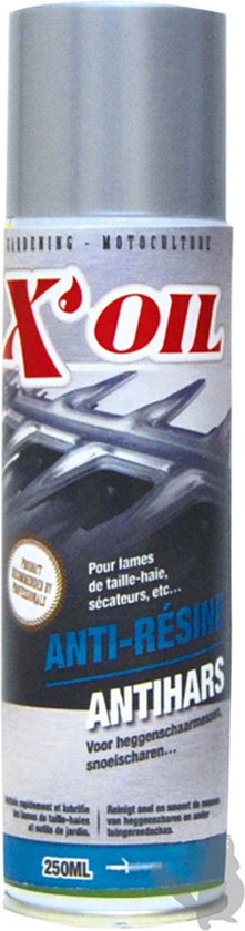 X'OIL antihars foam - spuitbus voor heggenschaar en snoeischaar - 250 ml