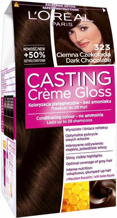 Casting Creme Gloss haarkleur - 323 Dark Chocolate