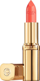 L'Oréal Paris Color Riche Satin lippenstift - verzorgend met arganolie - 373 Magnetic Coral - 4,54 gram - Oranje