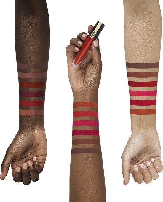 L'Oréal Paris Rouge Signature lippenstift - 104 I Rebel - matte vloeibaar - Paars