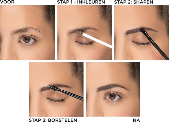 L’Oréal Paris Unbelieva'Brow wenkbrauwgel - langhoudend waterproof - 3.0 Brunette - 3,4 ml - Bruin