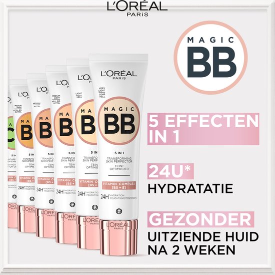 L'Oréal Paris Magic BB Cream dagcrème - make-up in 1 met vitamine B5 en E - 05 Medium/Dark - 30 ml