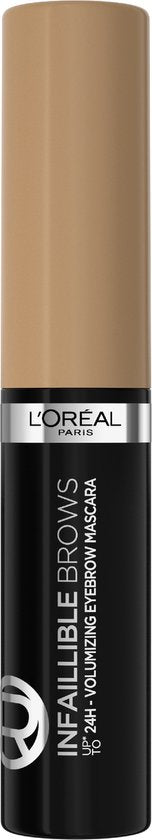 L'Oréal Paris Infaillible wenkbrauwmascara - langhoudend tot 24 uur - vegan - 7.0 Blonde - 5 ml