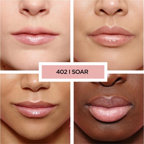 L'Oréal Paris Glow Paradise Balm in Gloss lipgloss - volumegevend - 402 I Soar - 7 ml - Transparant roze