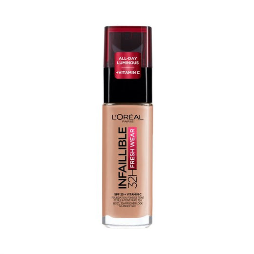 L'Oréal Paris Infaillible 32H Fresh Wear foundation - stralende finish - 160 Rose Linen - 30 ml
