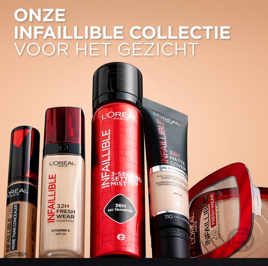 L'Oréal Paris Infaillible 32H Fresh Wear foundation - stralende finish - 160 Rose Linen - 30 ml