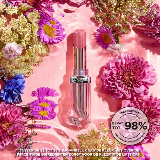 L'Oréal Paris Glow Paradise lippenstift - balm-in-lipstick met granaatappelextract en squalaan - 191 Nude Heaven