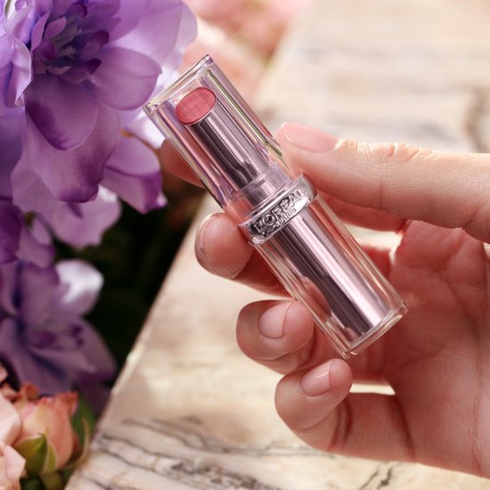 L'Oréal Paris Glow Paradise lippenstift - balm-in-lipstick met granaatappelextract en squalaan - 191 Nude Heaven