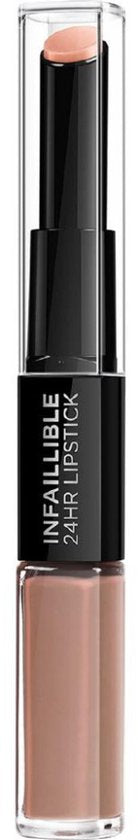 L'Oréal Paris Infaillible 24H lippenstift - 113 Invincible Sable - verzorgend met hyaluronzuur - 5,7 ml
