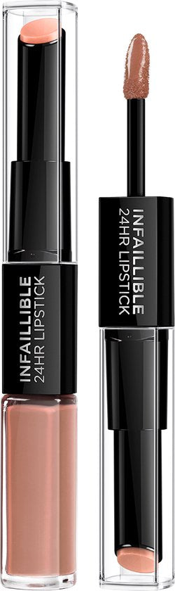 L'Oréal Paris Infaillible 24H lippenstift - 113 Invincible Sable - verzorgend met hyaluronzuur - 5,7 ml