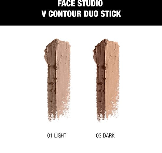 Maybelline Face Studio V Contour duo stick - V-shape - Dark