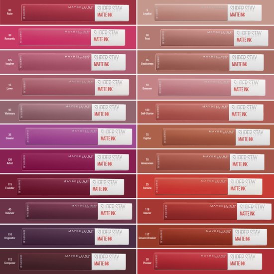 Maybelline New York SuperStay Matte Ink lippenstift - 35 Creator - matte langhoudend - 5 ml - Paars