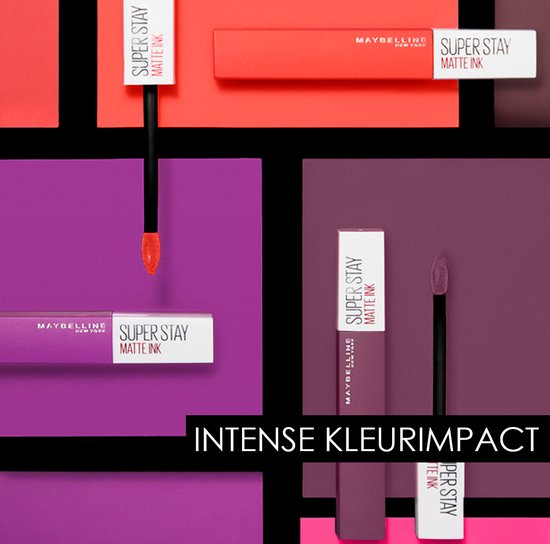 Maybelline New York SuperStay Matte Ink lippenstift - 35 Creator - matte langhoudend - 5 ml - Paars