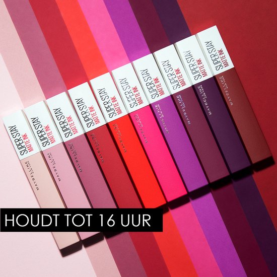 Maybelline New York SuperStay Matte Ink lippenstift - 35 Creator - matte langhoudend - 5 ml - Paars