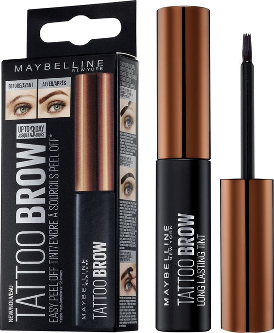 Maybelline Tattoo Brow wenkbrauwgel - peel-off langhoudend - 1 Light Brown