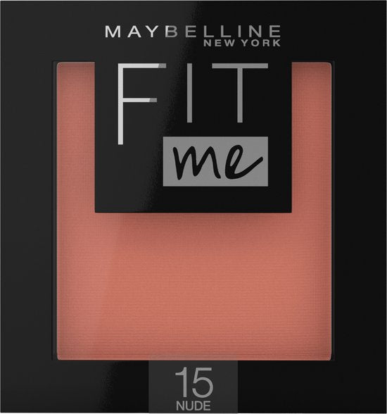 Maybelline Fit Me blush - 15 nude - natuurlijk ogende rouge - 4,5 gram - Oranje
