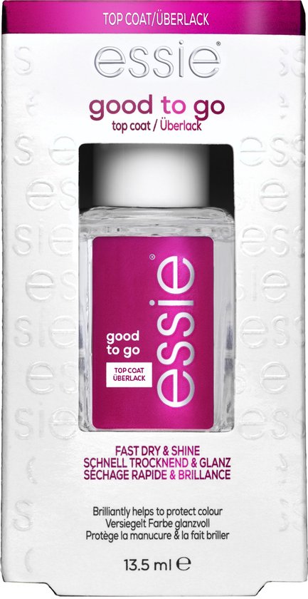 essie Good To Go top coat - sneldrogend - nagelverzorging - 13,5 ml