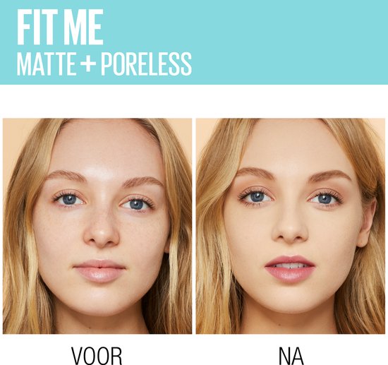 Maybelline New York Fit Me foundation - matte + poreless - 112 Soft Beige - 30 ml