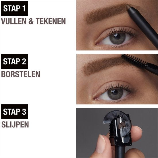 Maybelline New York Tattoo Brow wenkbrauwpotlood - 36h - 07 Deep Brown