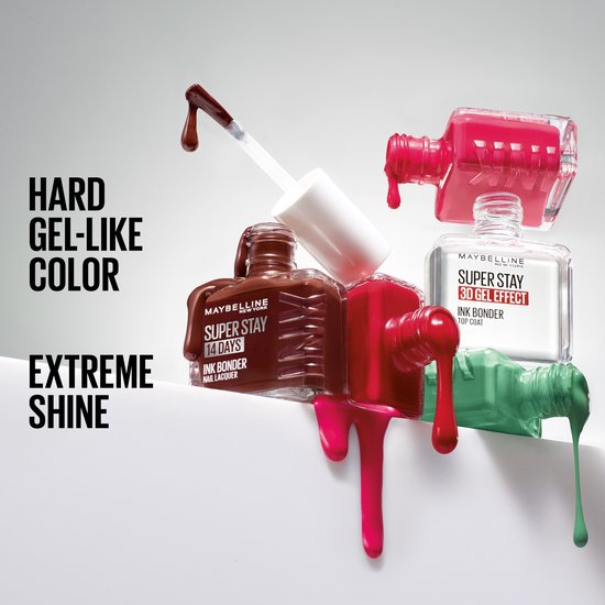 Maybelline New York SuperStay Ink Bonder nagellak - langhoudend - 12,3 ml - 490 Hot Salsa