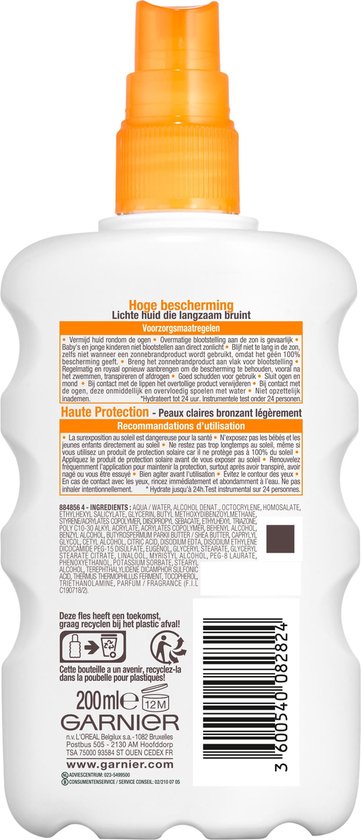 Garnier Ambre Solaire zonnebrandspray - SPF 30 - 200 ml