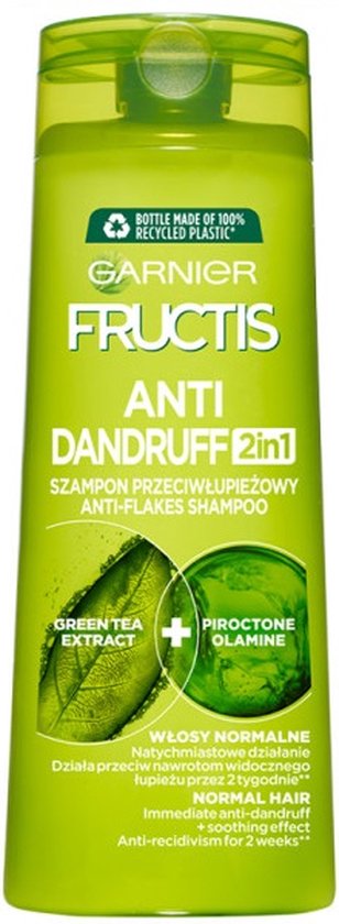 Fructis Antiroos 2-in-1 shampoo - anti-roos voor normaal haar - 400 ml
