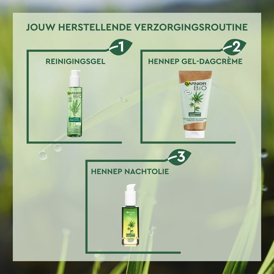 Nachtolie - biologische hennep - verzachtend voor vermoeide en gevoelige huid - 30 ml