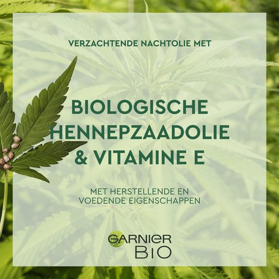 Nachtolie - biologische hennep - verzachtend voor vermoeide en gevoelige huid - 30 ml