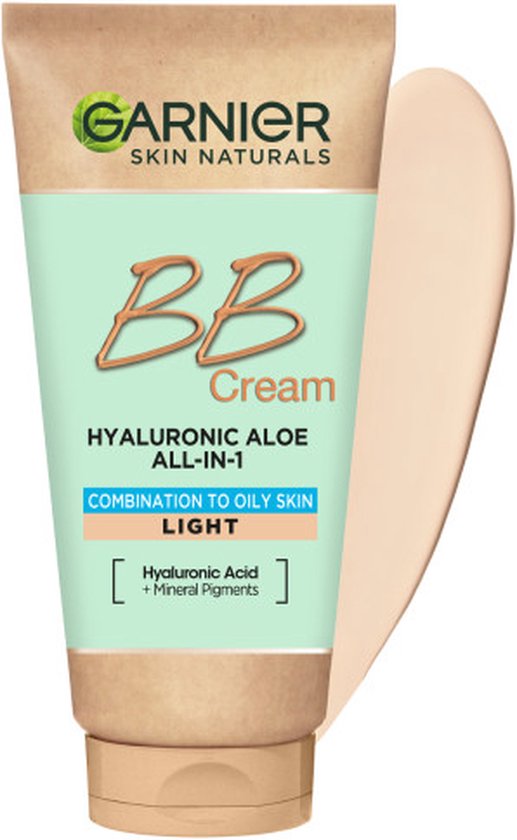 BB crème Hyaluronic Aloe All-In-1 - vochtinbrengend voor vette en gemengde huid - 50 ml - Licht
