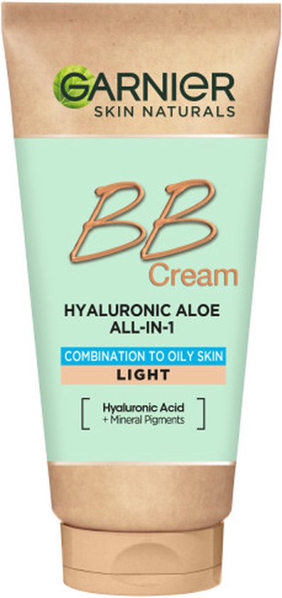 BB crème Hyaluronic Aloe All-In-1 - vochtinbrengend voor vette en gemengde huid - 50 ml - Licht