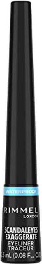 Rimmel Exaggerate eyeliner - waterproof - Zwart