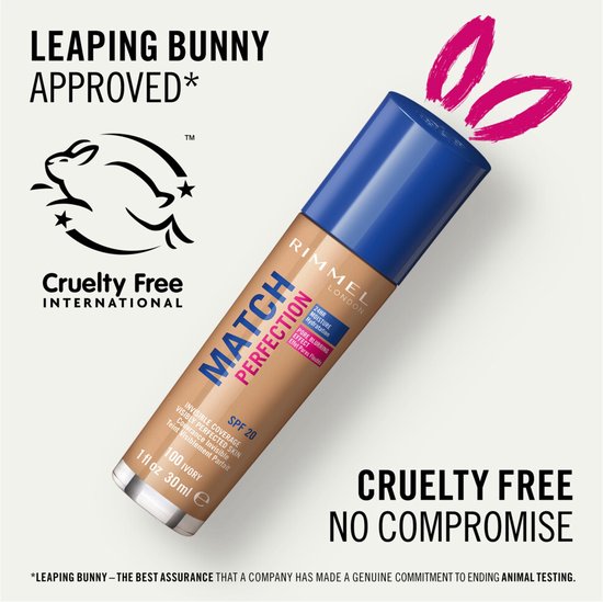 Rimmel London Match Perfection foundation - 100 Ivory - Beige