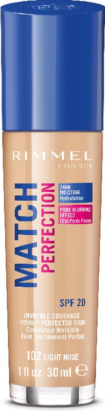 Rimmel London Match Perfection foundation - 102 Light Nude
