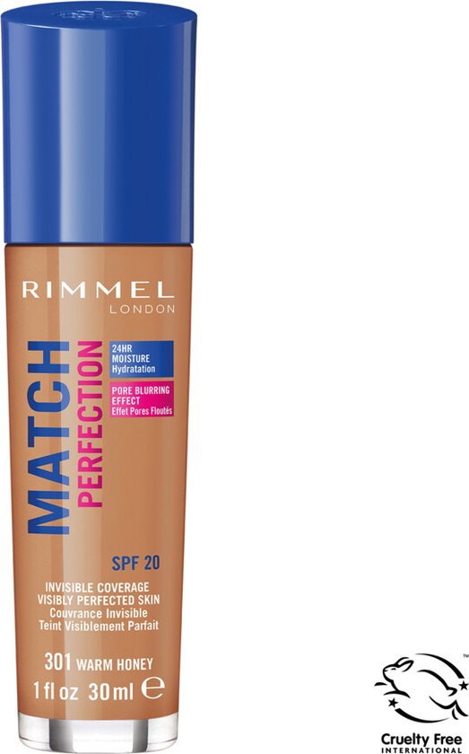 Rimmel London Match Perfection foundation - 301 Warm Honey