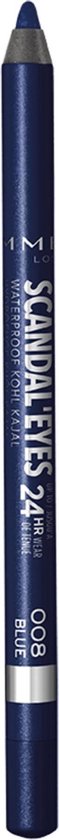 Rimmel ScandalEyes oogpotlood - kohl kajal waterproof - 008 Blue