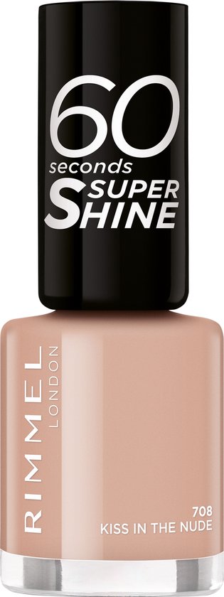 Rimmel London 60 Seconds nagellak - super shine - 708 Kiss In The Nude