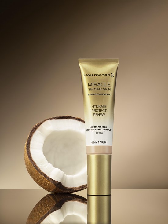 Max Factor Miracle Second Skin foundation - 04 Light Medium