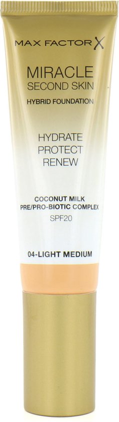 Max Factor Miracle Second Skin foundation - 04 Light Medium