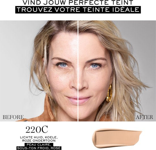 Lancôme Teint Idole Ultra Wear 24H foundation - matte finish - SPF 35 - 30 ml - 220C