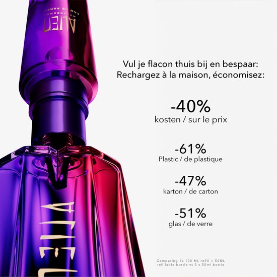 Mugler Alien Hypersense eau de parfum - bloemig amberachtig & houtachtig - navulbaar - 90 ml