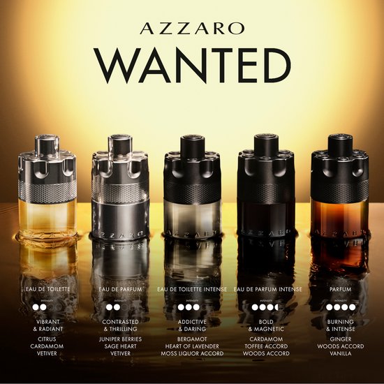 Azzaro The Most Wanted eau de toilette intense - fougère aromatisch - voor heren - 50 ml
